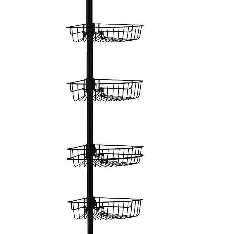 Popular Bath Vista 4-Tier Pole Corner Caddy