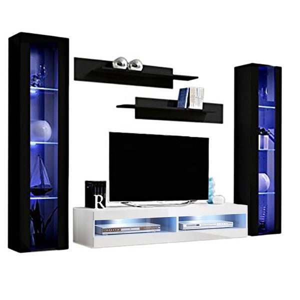 Fly AB2 34TV Wall Mounted Floating Modern Entertainment Center