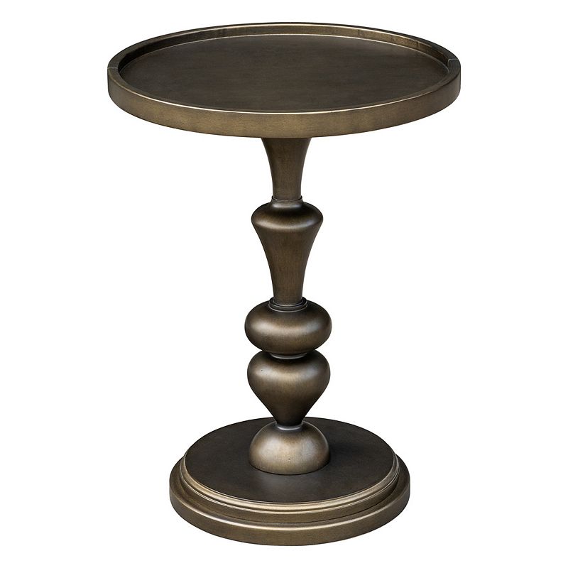 Madison Park Heidi Round Pedestal End Table