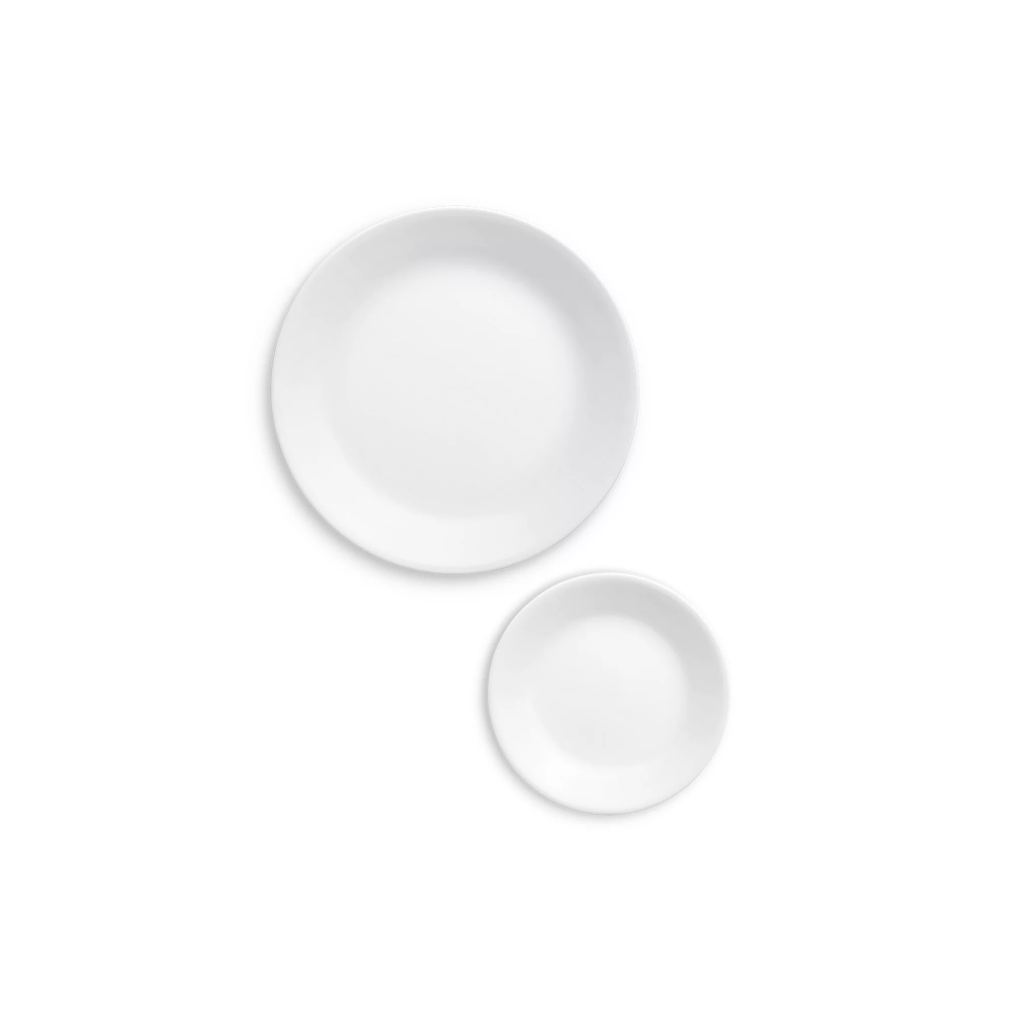 Corelle Winter Frost White， 12 Piece， Dinnerware Set