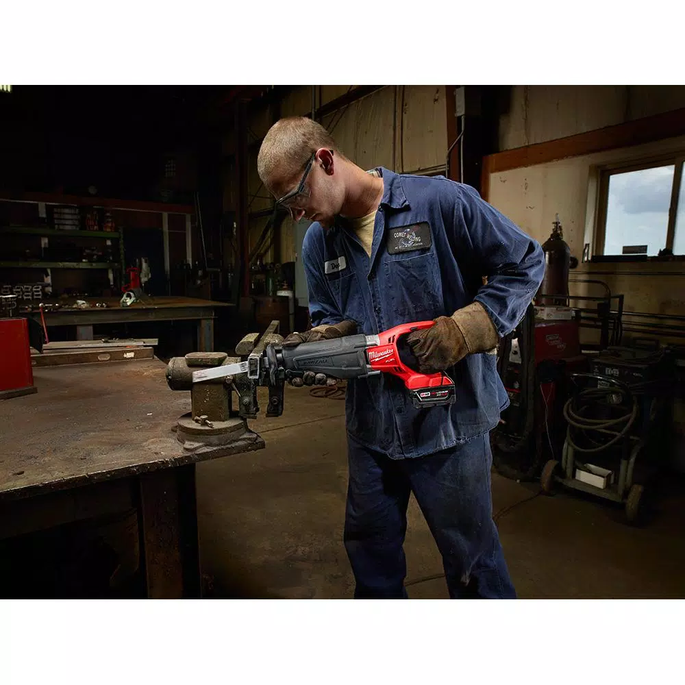 Milwaukee 12 in. 5 Teeth per in. AX Nail Embedded Wood Cutting SAWZALL Reciprocating Saw Blades (6 Pack) and#8211; XDC Depot