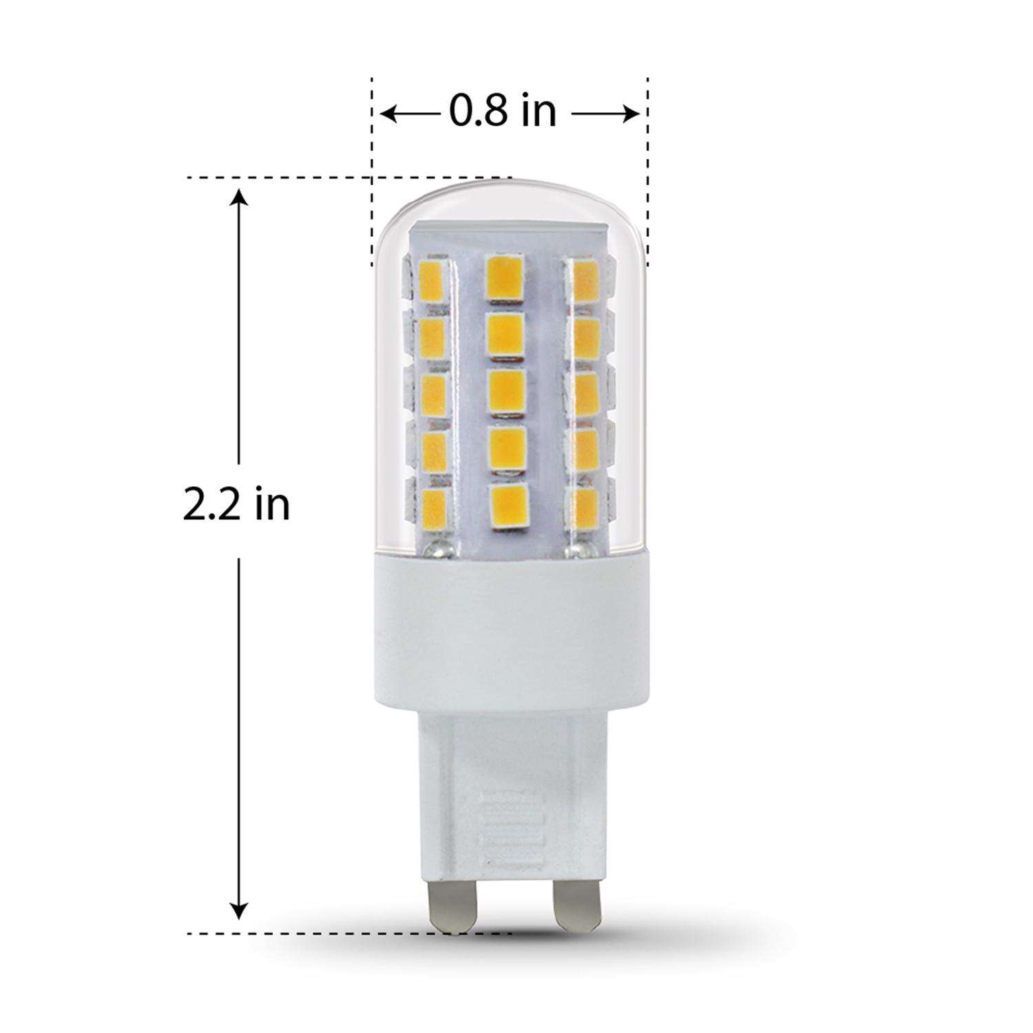 Feit G9 Bi-Pin LED Bulb Warm White 40 Watt Equivalence 1 pk