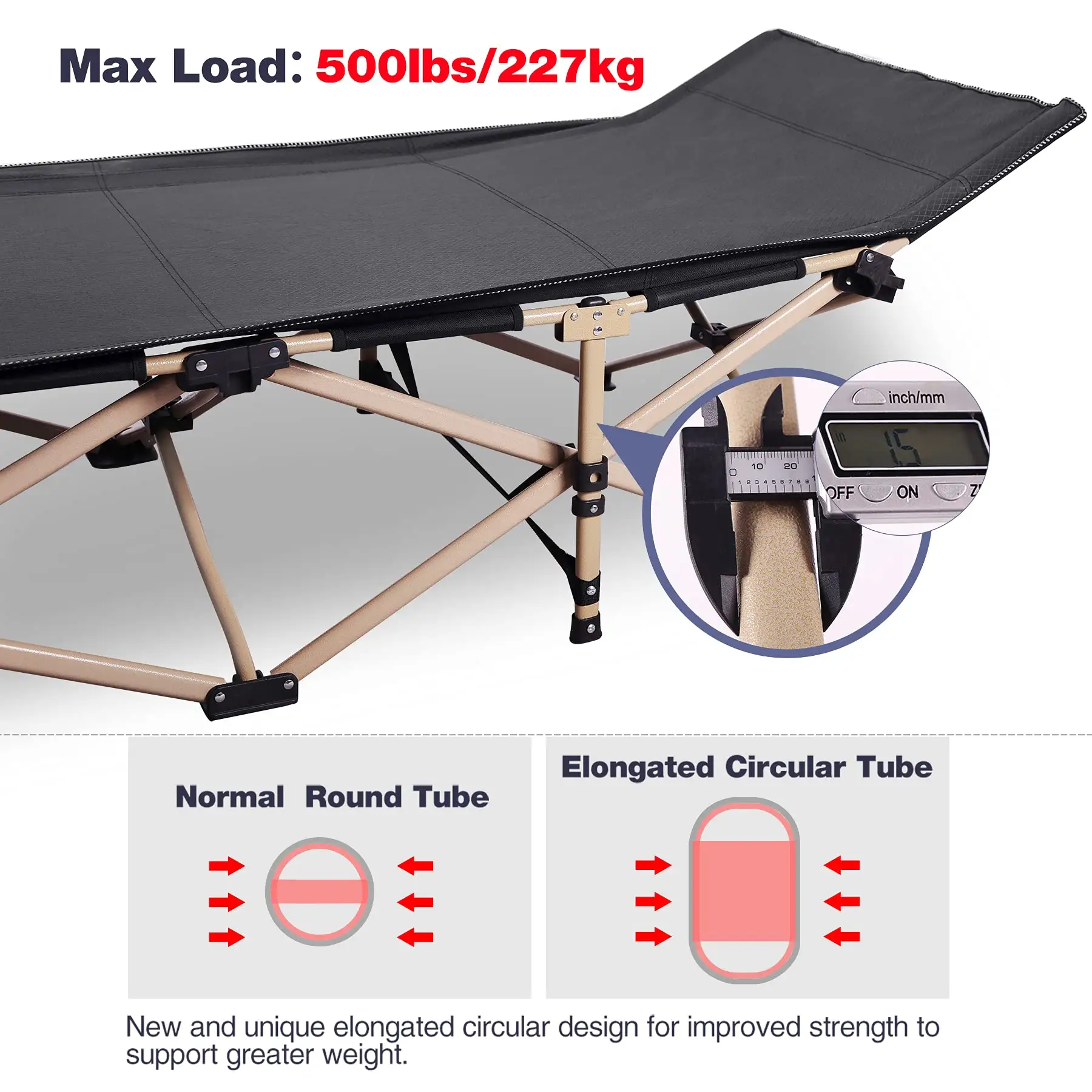 Wholesale Custom Modern Outdoor Durable Lightweight Portable Hiking s Camping Folding Bed For Camp Tent