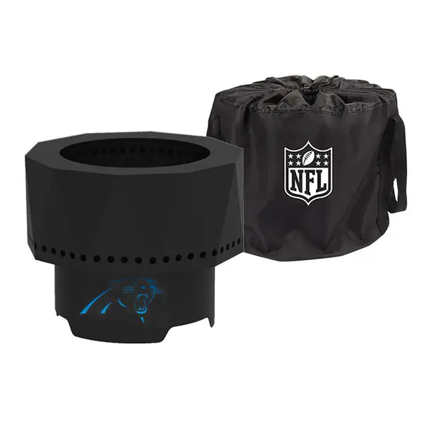 Blue Sky Carolina Panthers Ridge Smokeless Fire Pit