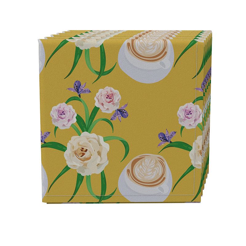 Napkin Set of 4， 100% Cotton， 20x20， Floral 84