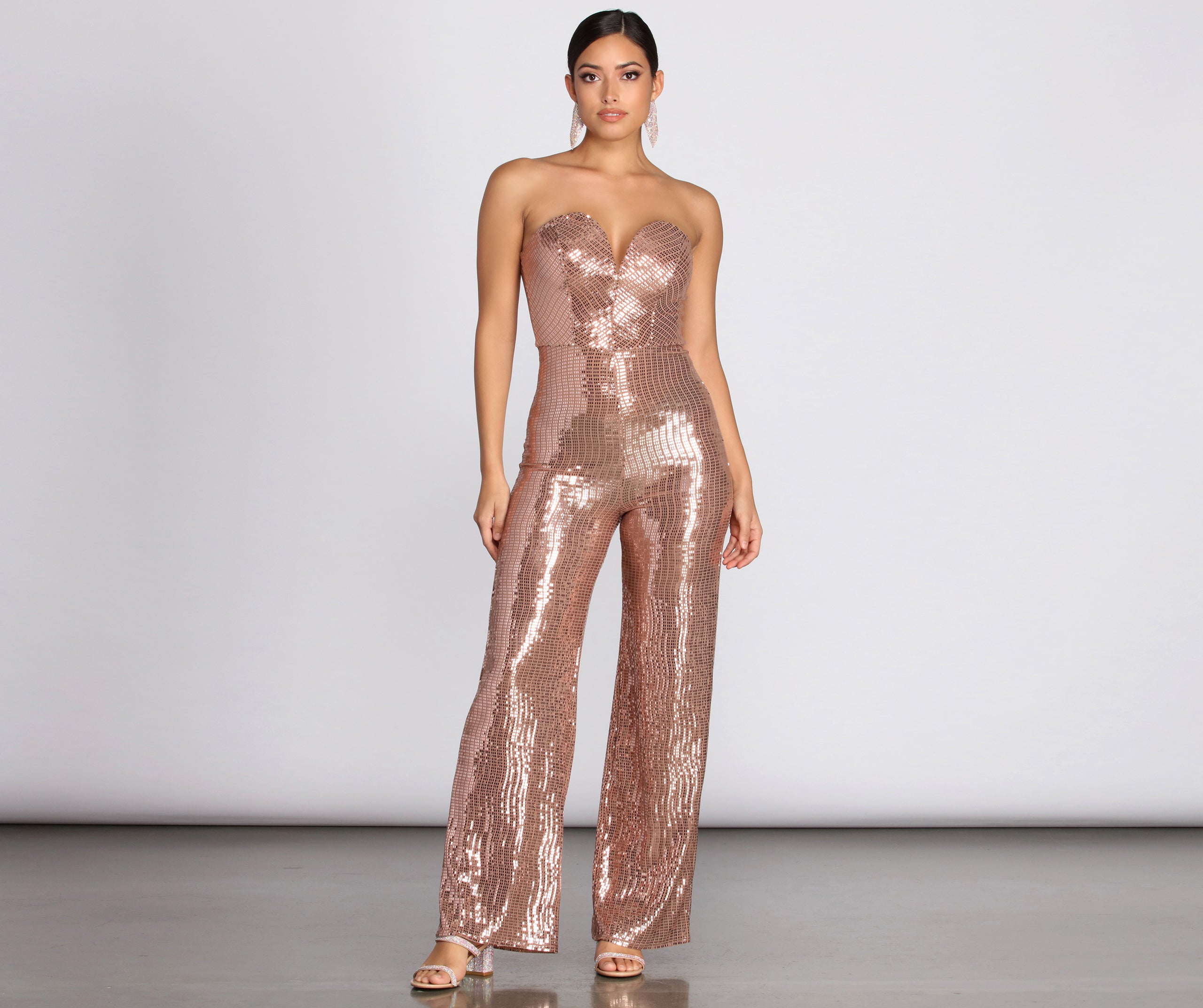 Sweetheart In A Sequin Jumpsuit