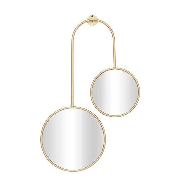 Modern Metal Wall Mirror Gold Cosmoliving By Cosmopolitan