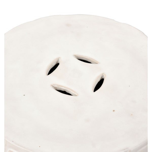 Cambeck Accent Stool - White