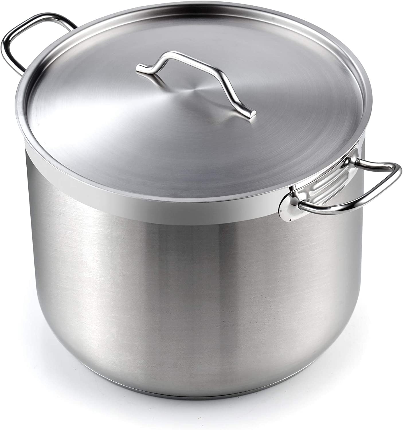 Cooks Standard 2616 Standard Professional Grade Lid 30 Quart Stainless Steel Stockpot， Silver