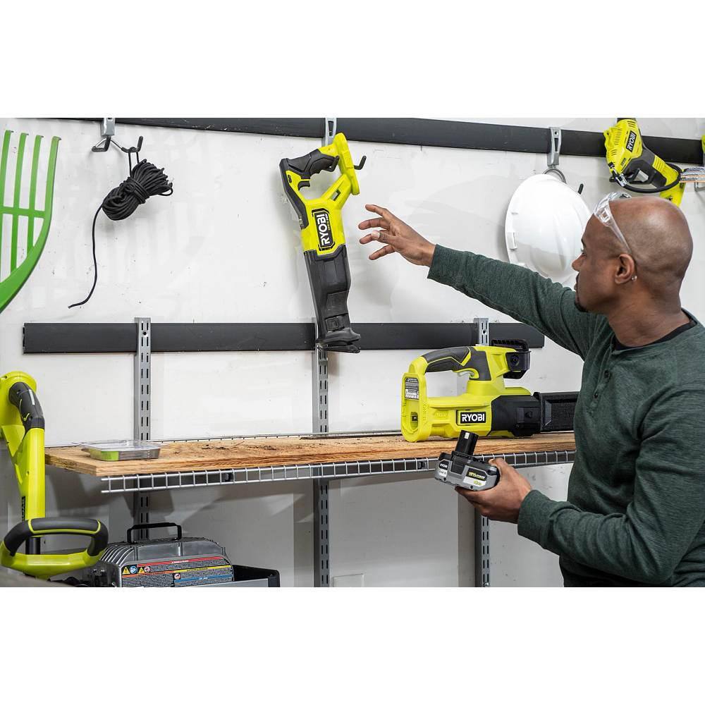 RYOBI ONE+ 18V HIGH PERFORMANCE Kit w (2) 4.0 Ah Batteries 2.0 Ah Battery 2-Port Charger  ONE+ HP Brushless Recip Saw PSK023-PBLRS01B