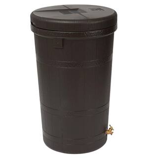 Good Ideas Rain Wizard Aspen Eco Rain Barrel RW-ASPEN50-OAK