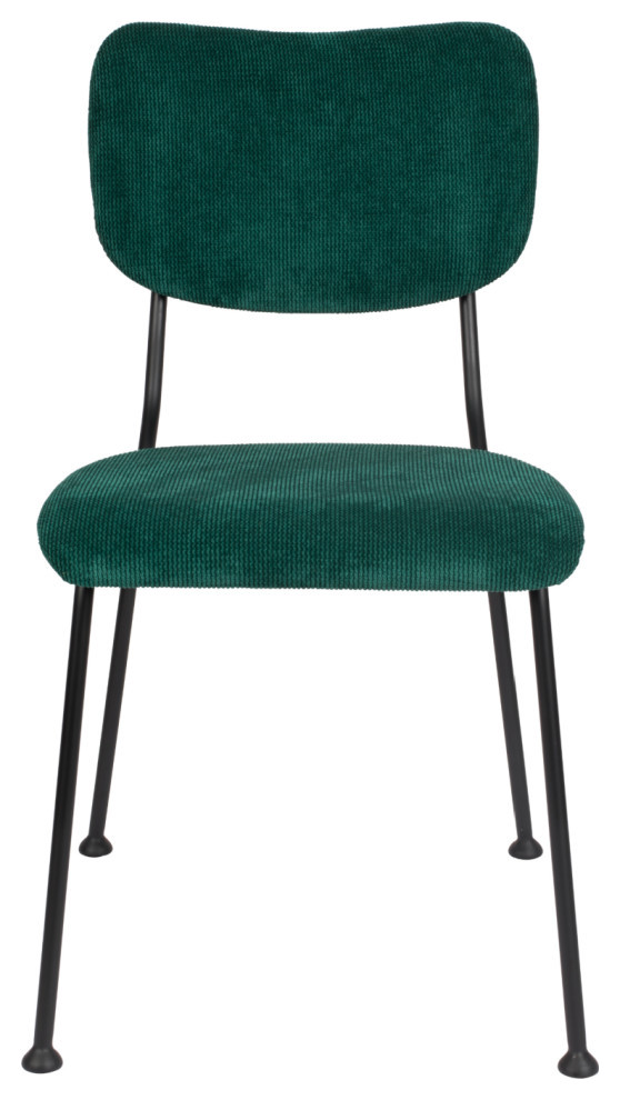 Green Upholstered Dining Chairs (2)  Zuiver Benson   Mediterranean   Dining Chairs   by Luxury Furnitures  Houzz