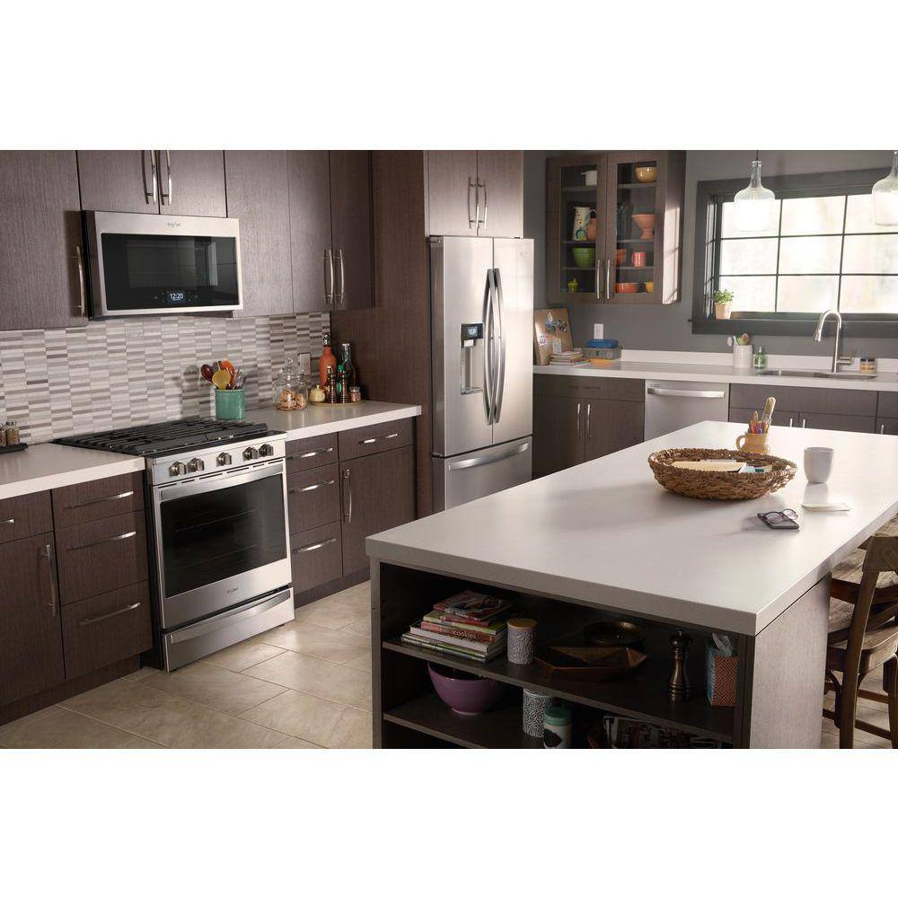 Whirlpool 5.8 cu. ft. Smart Slide-In Gas Range with Air Fry When Connected in Resistant Stainless Steel WEG750H0HZ