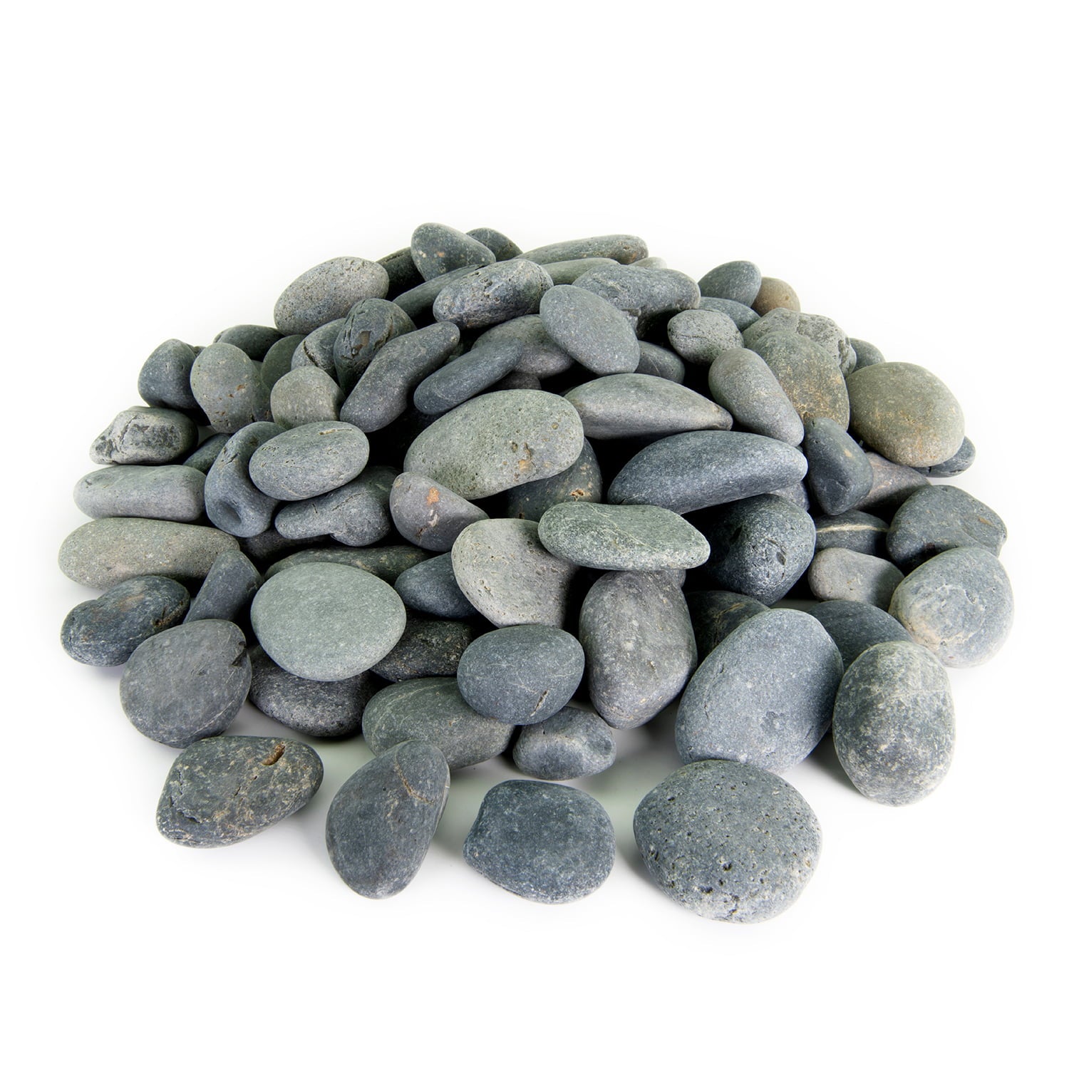 Mexican Beach Pebbles, Round River Rock  Landscape Garden Stones 40 pounds