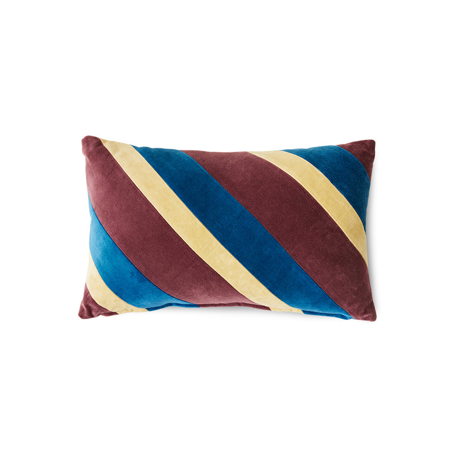 Striped velvet pillow Speakeasy