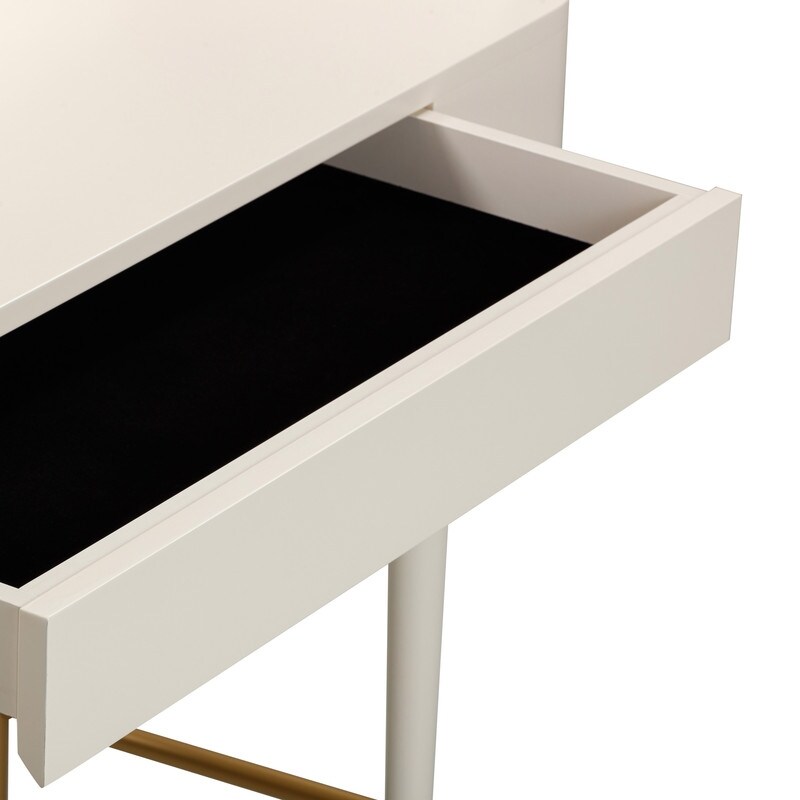 Penelope Vegan Leather Wrapped Vanity Desk