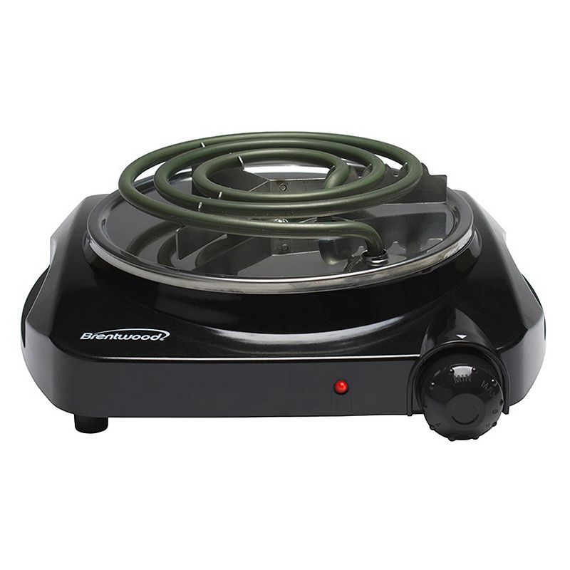 Brentwood Electric 1000 W Single Burner - Black