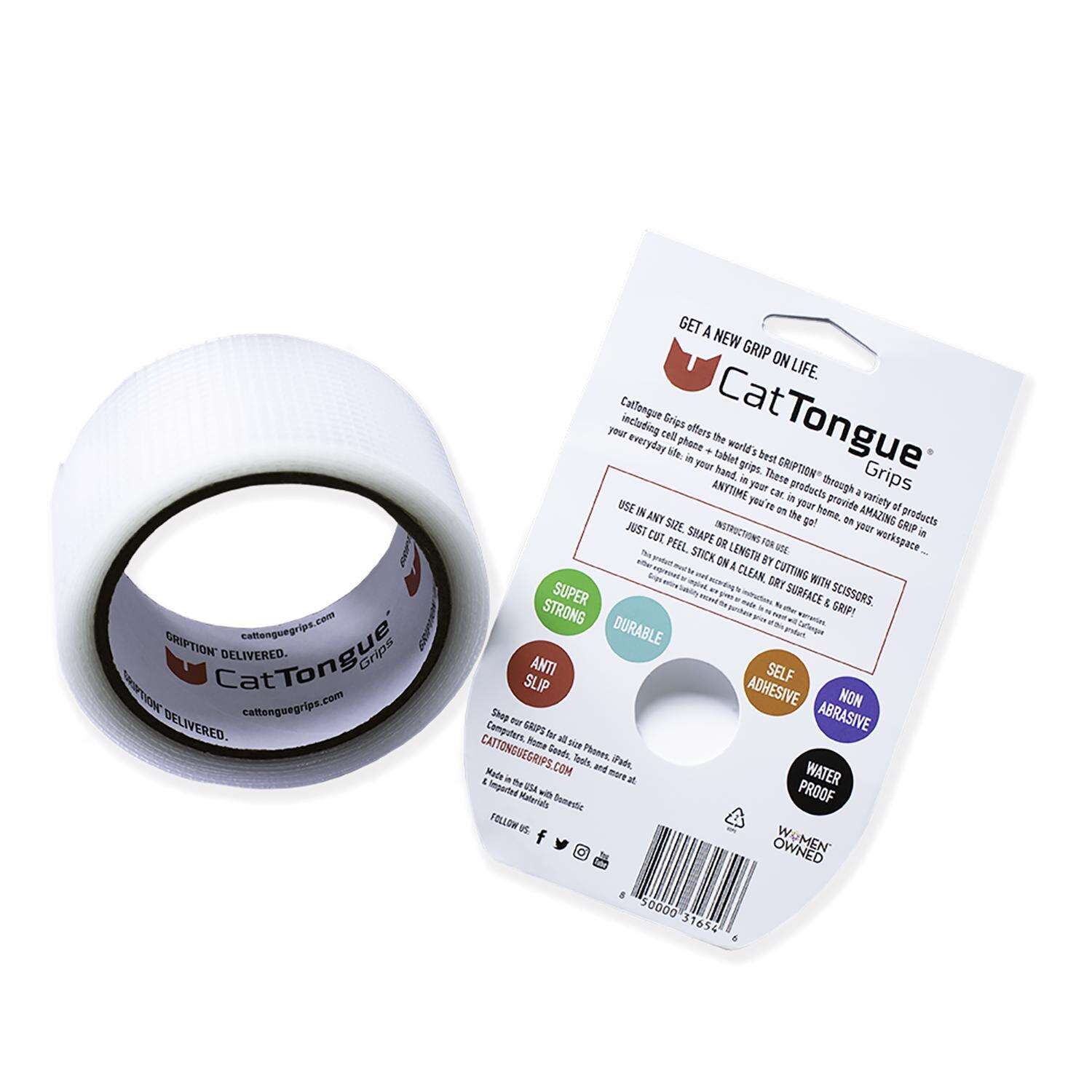 CatTongue Grips Gription Clear Anti-Slip Tape 2 in. W X 10 ft. L 1 pk