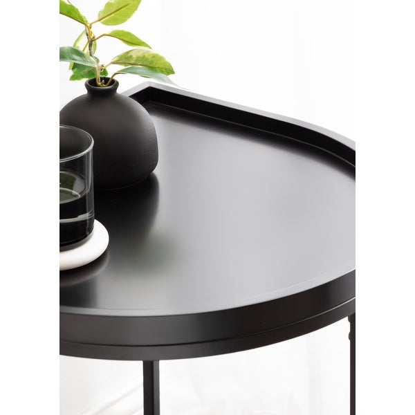 Kate and Laurel Dorrah Half-Circle Side Table