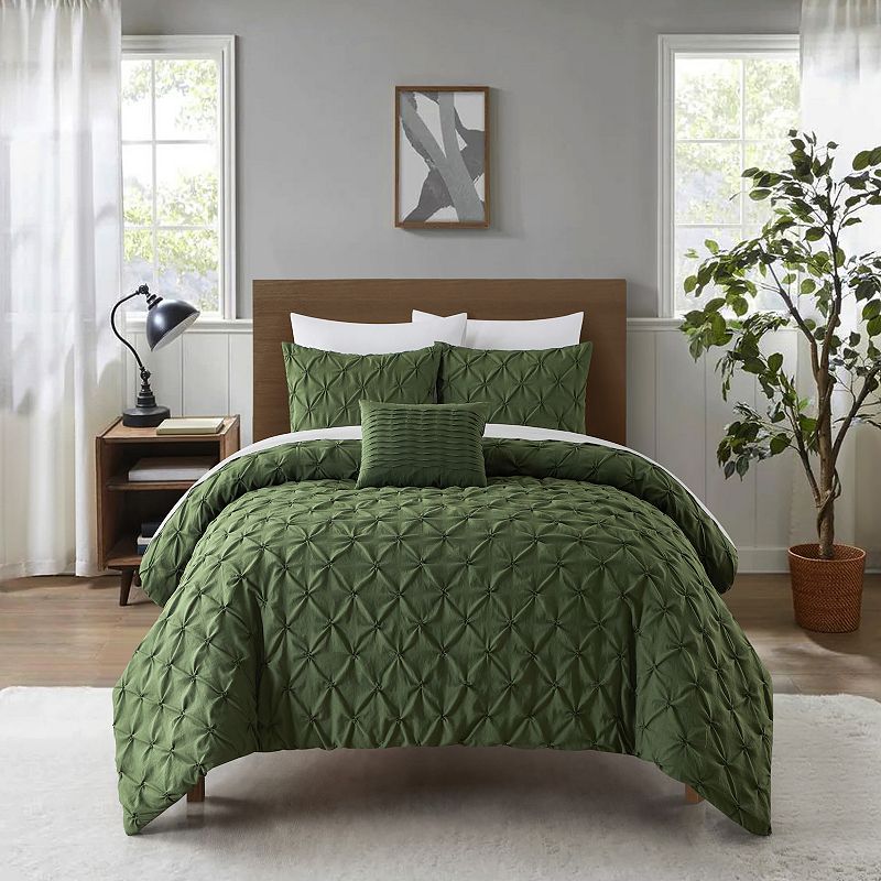 Chic Home Bradley 4-piece Comforter Set with Shams and Throw Pillow