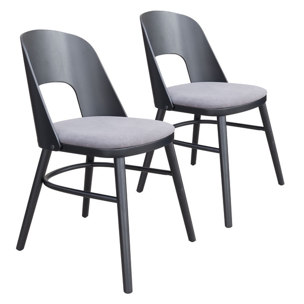 Colorado Dining Chair (Set of 2) Gray and Black - 54 x 84