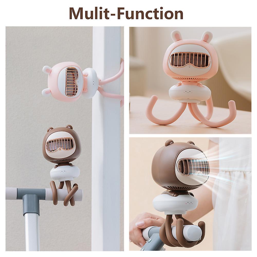 Usb Baby Stroller Fan 3600mah Battery Wireless Electric Air Cooler Hand Portable Bladeless Rechargeable Mini Car Ventilator Fans