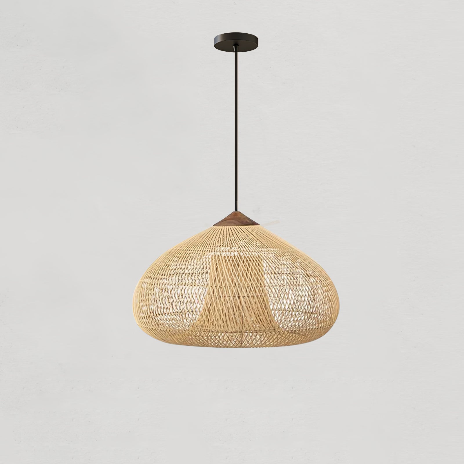 Braided Rattan Pendant Lamp