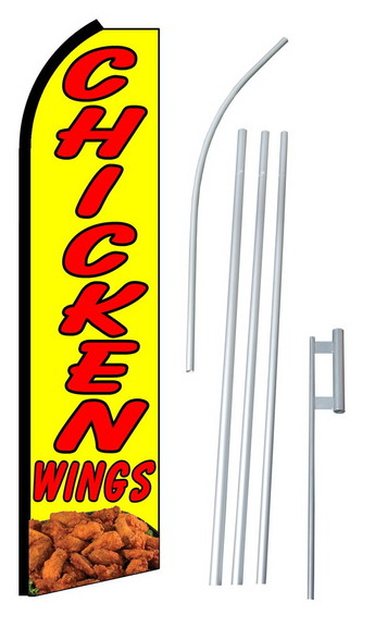 NEOPlex SW10636 4PL SGS Chicken Wings Swooper Flag...