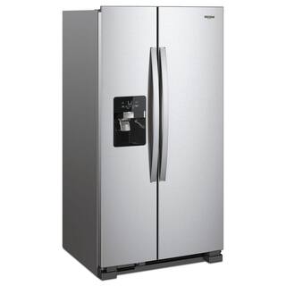 Whirlpool 24.5 cu. ft. Side by Side Refrigerator in Fingerprint Resistant Stainless Steel WRS555SIHZ