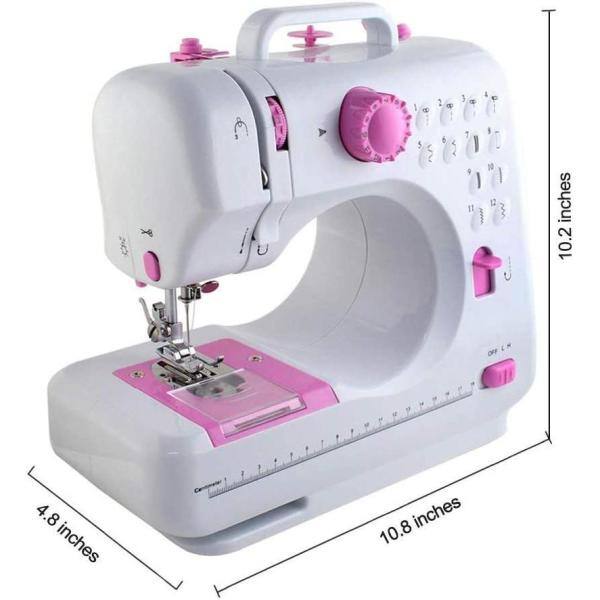 Advanced Crafting Sewing Machine 12 Built-In Stitches Cute Pink FHSM-505