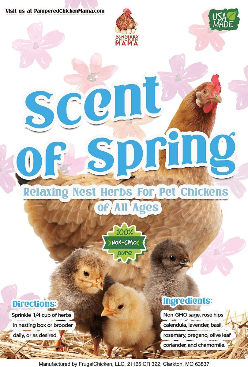 Pampered Chicken Mama Scent of Spring Poultry Nesting Box Herbs