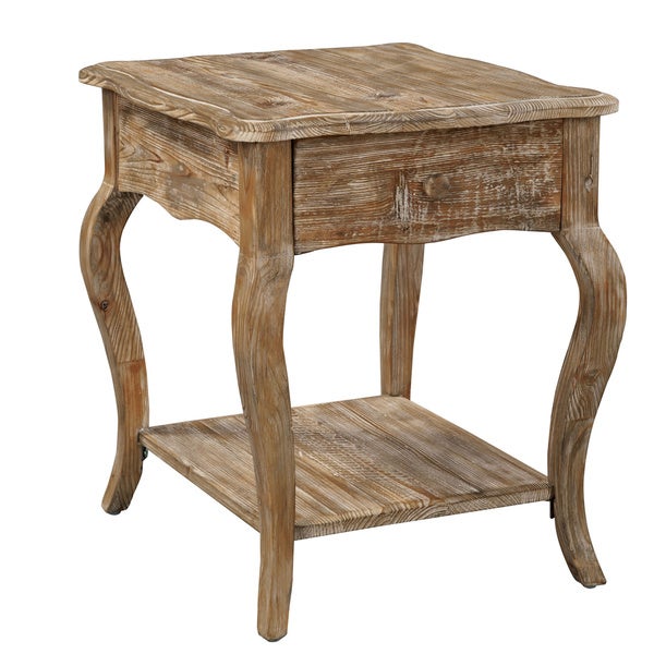 Alaterre Rustic Reclaimed Wood End Table