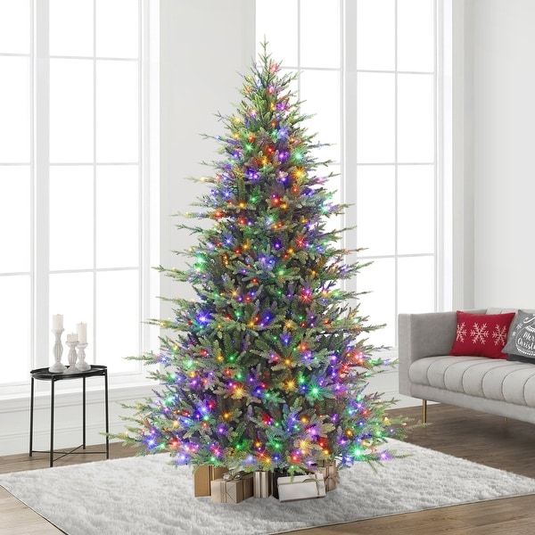 Puleo International 7.5 ft. PreLit Dorchester Fir Artificial Christmas Tree