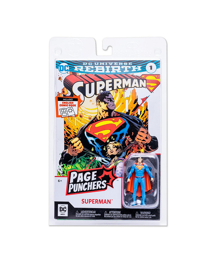 DC Direct Superman with Comic Dc Page Punchers 3 Figure