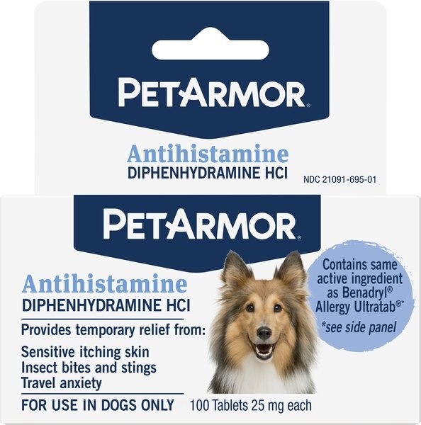 PetArmor Antihistamine Medication for Allergies for Dogs