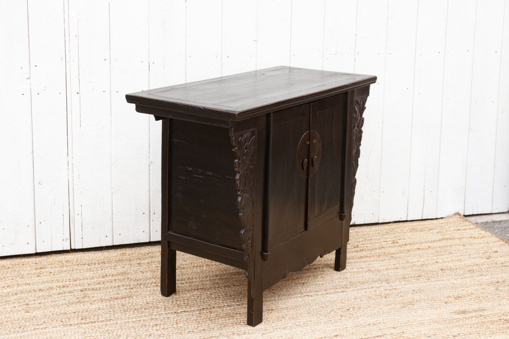 Antique Ming Style Black Cabinet   Asian   Accent Chests And Cabinets   by De cor  Houzz