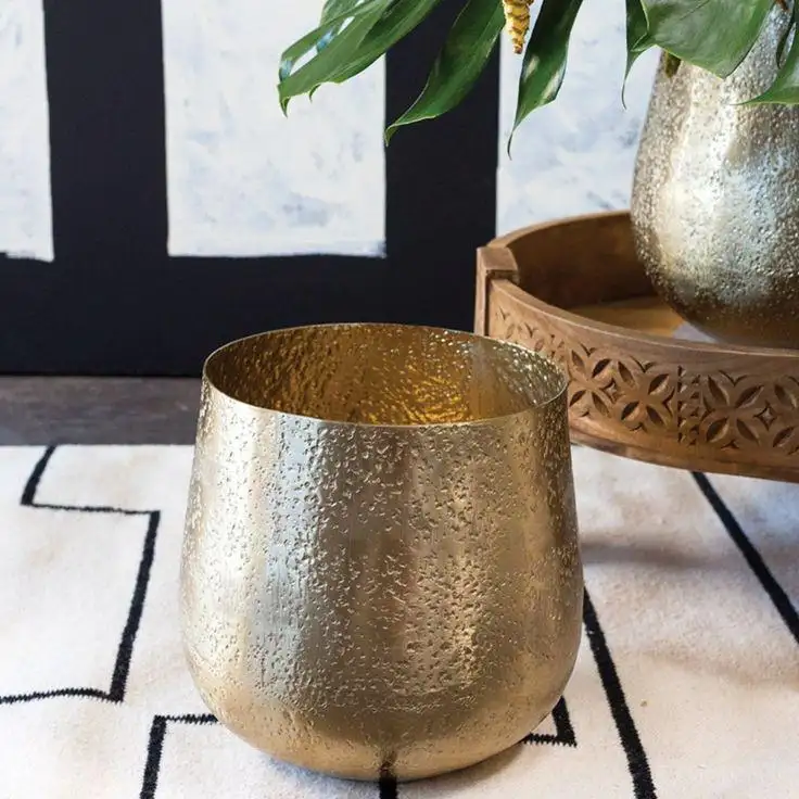 Garden Supplies Handmade Metal Floor Planters Wedding Party Decorative Pots for Garden Plants Decoration