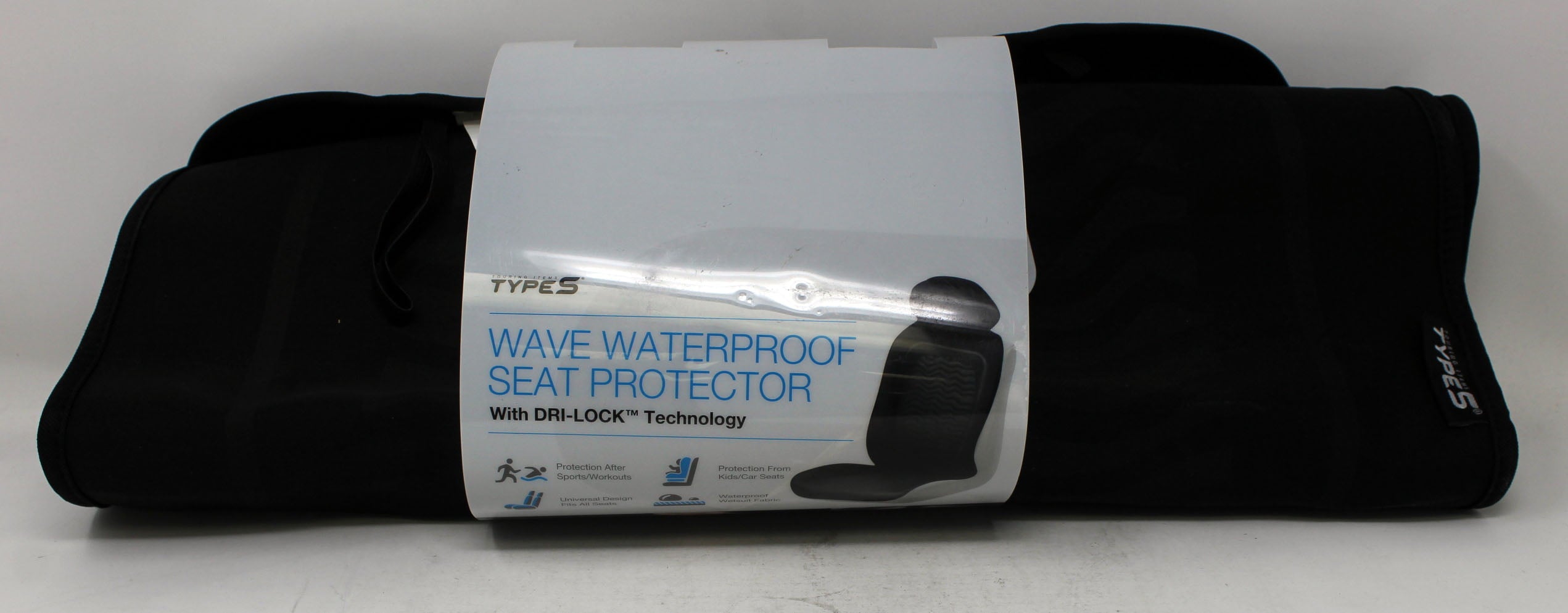 Winplus Type S Wave Waterproof Seat Protector Black 1 Count