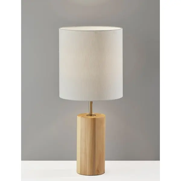 Adesso Wooden Dean Table Lamp