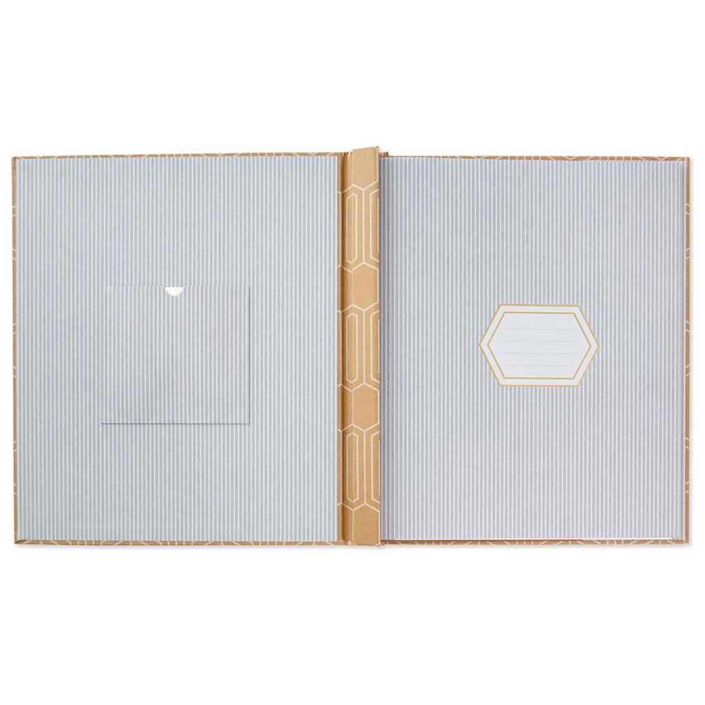 Hallmark  Hexagons on Kraft Large Refillable Photo Album