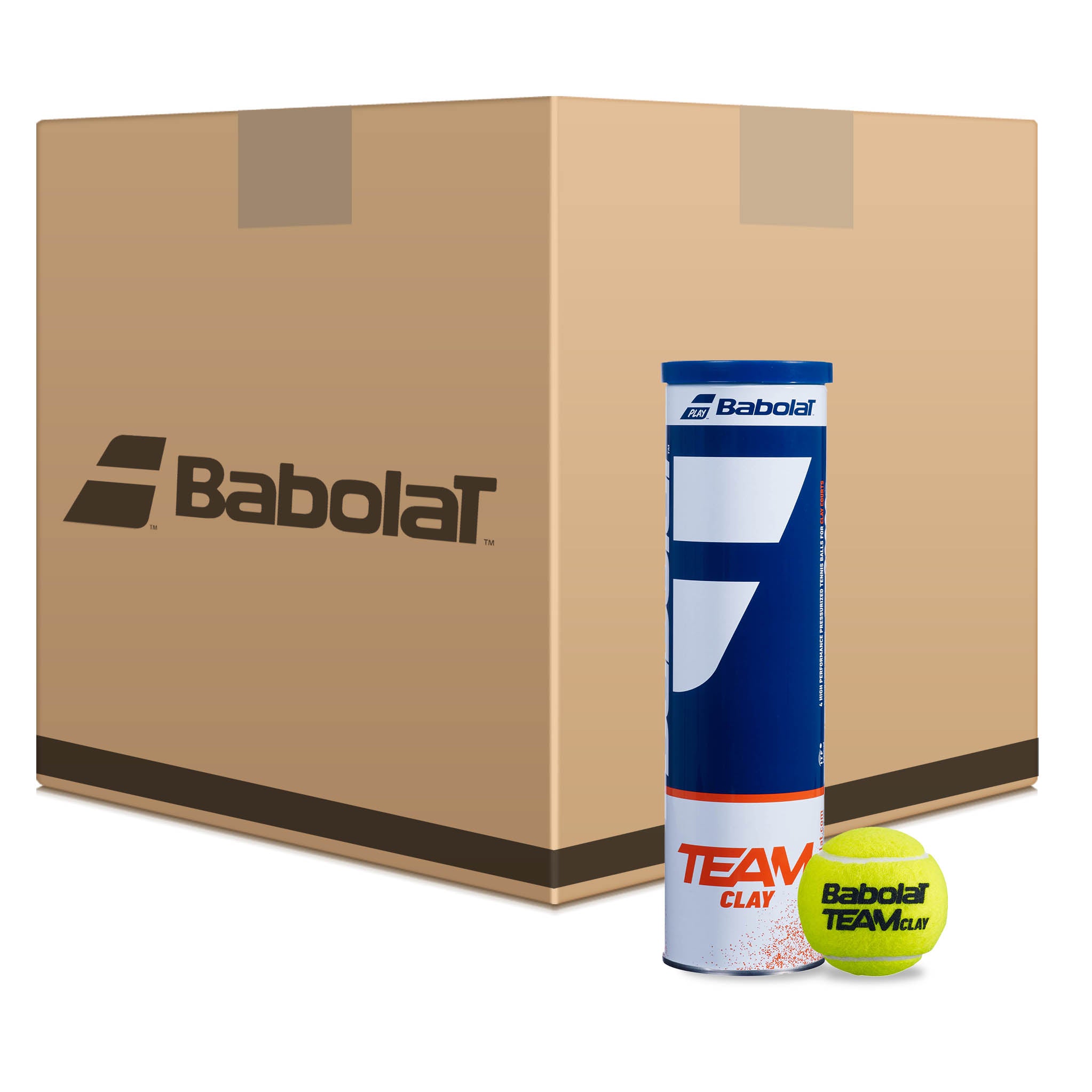 Babolat Team Clay Tennis Balls - 6 Dozen