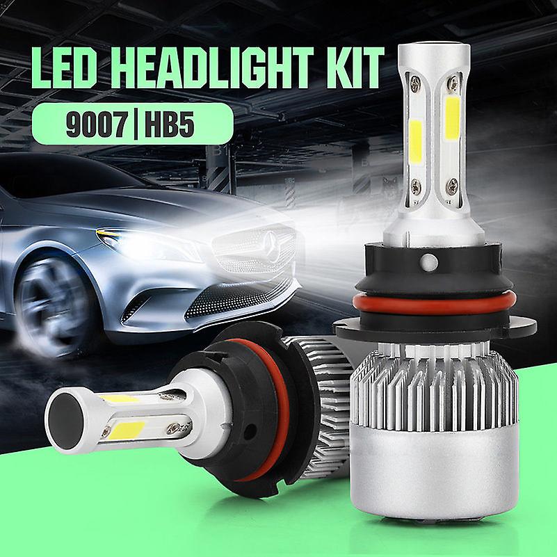 Born Pretty 2pcs 9007 6500k Hb5 Cob Dc 9-30v 200w Led Headlight Kit High Low Beam Light Bulbs 360 Degree Lighting