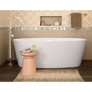 American Standard Coastal Serin 66 in. x 32 in. Soaking Bathtub with Center Hand Drain in White 2765034.020