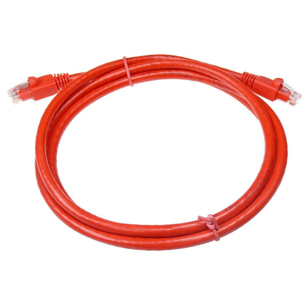 NTW 5 ft. Cat6a Snagless Unshielded (UTP) Network Patch Cable in Red 345-U6A-005RD