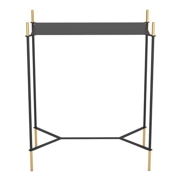 Aspen Side Table Gold black Zm Home