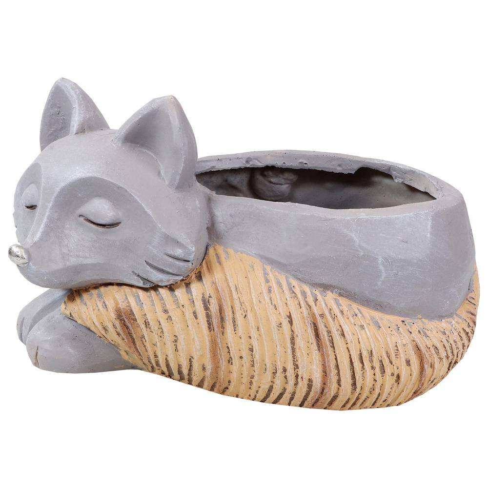 Sunnydaze Sunnydaze 8 in. Indoor Ceramic Planter Statue Finley The Fox ART-240