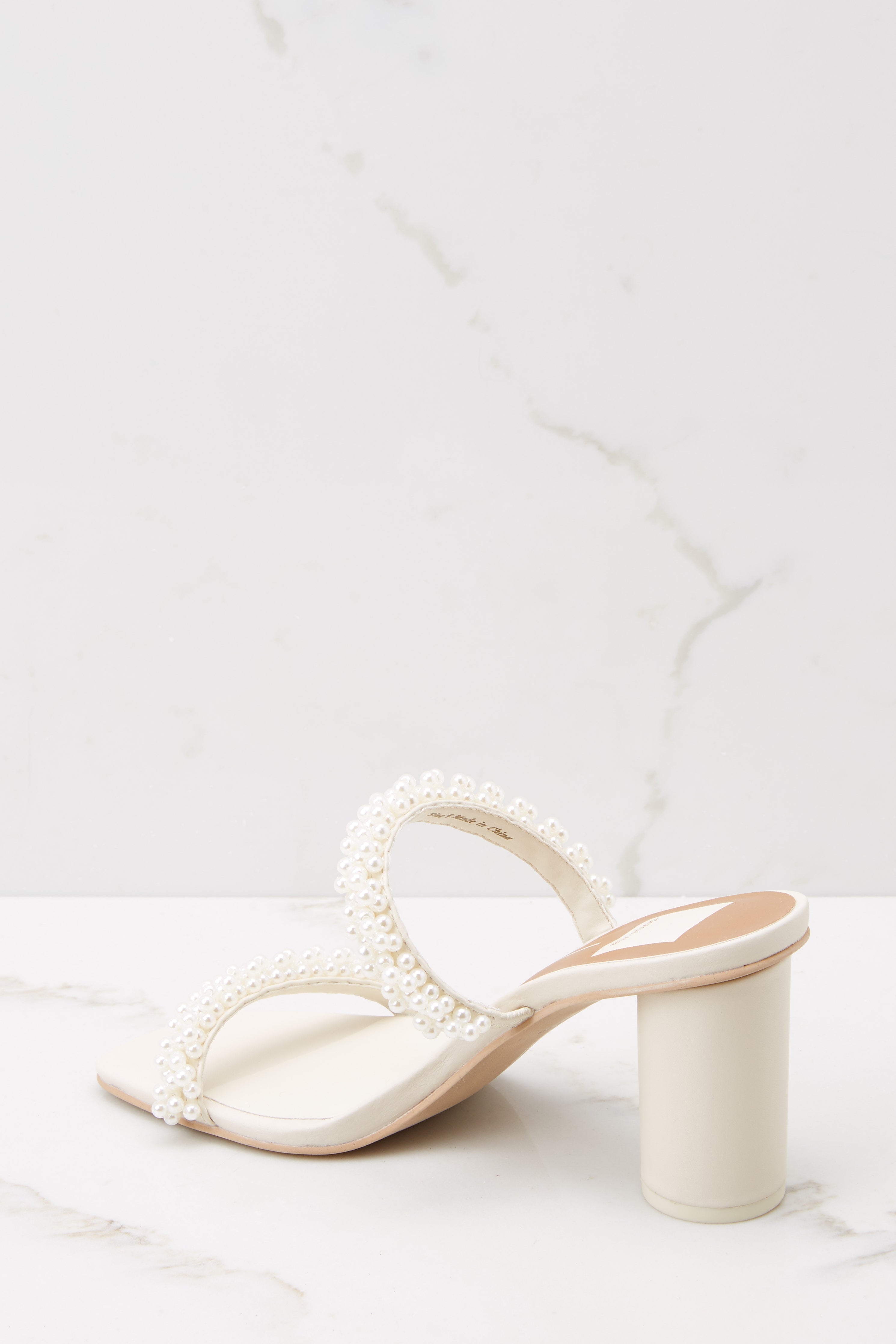 Noel Vanilla Pearls Heels