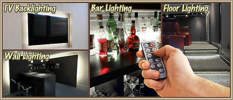 32.8' ft Warm White Basement Game Room TV LED Strip Lighting Kit Lamp Light DIY - Sports Memorabilia Bar Theatre Room TV Liquor Cabinet Aquarium Wine Cellar Dart Board Waterproof 110V-220V