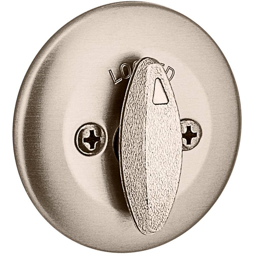 Kwikset 663 Single-Sided Deadbolt in Satin Nickel with Microban Antimicrobial Technology 663 15 CP RCL RCS