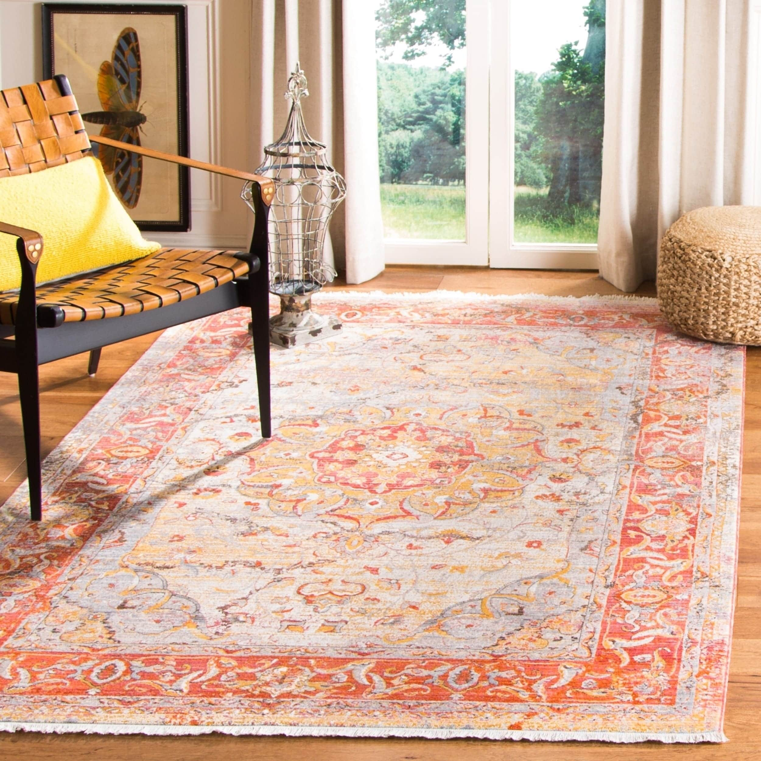 SAFAVIEH Vintage Persian Trina Traditional Polyester Runner Rug, Blue/Multi, 2'2